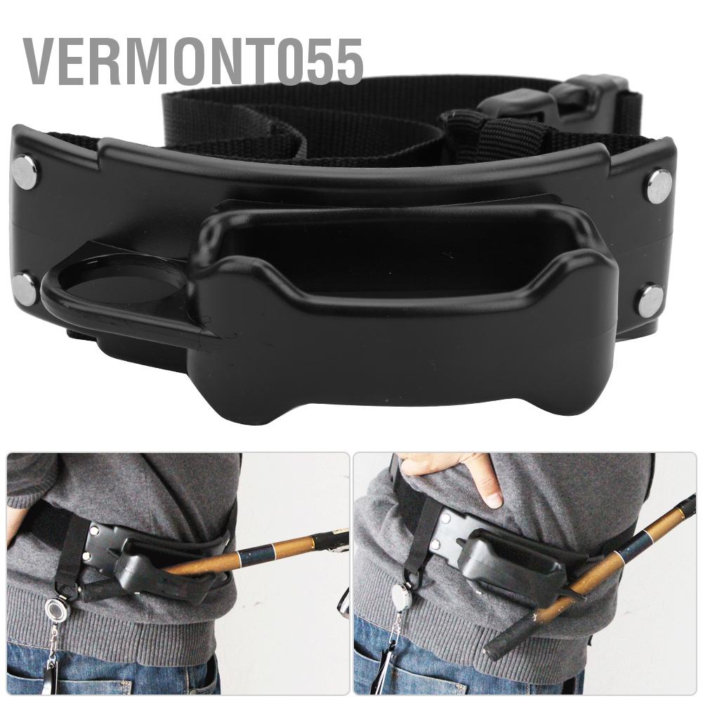 Vermont055 Sea Fishing Fighting Rod Pole Holder Waist Gimbal Belt Tackle Accessory with Hook