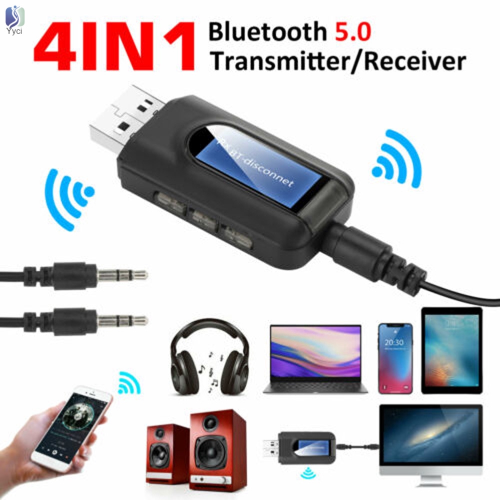 Bộ Thu Phát Bluetooth 5.0 Màn Hình Lcd 3.5mm Kèm Phụ Kiện Cho Laptop | BigBuy360 - bigbuy360.vn