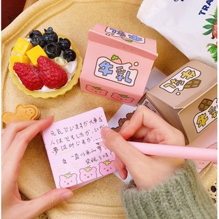 TẬP NOTE HỘP SỮA Giấy Note Xinh Xắn Dạng Hộp Sữa