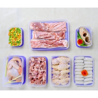Bộ hộp trữ đông Tupperware Freezermate Essential Set 7 ( Đông tím)
