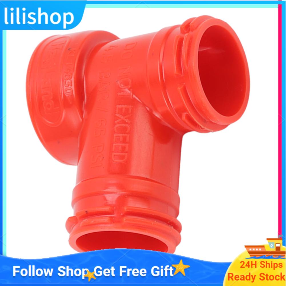 Lilishop Beer Barrel Tee Adapter Plastic Carbonation Cap Fitting Oxygen Free Brewing Soda PET Bottles Filling 3 Way