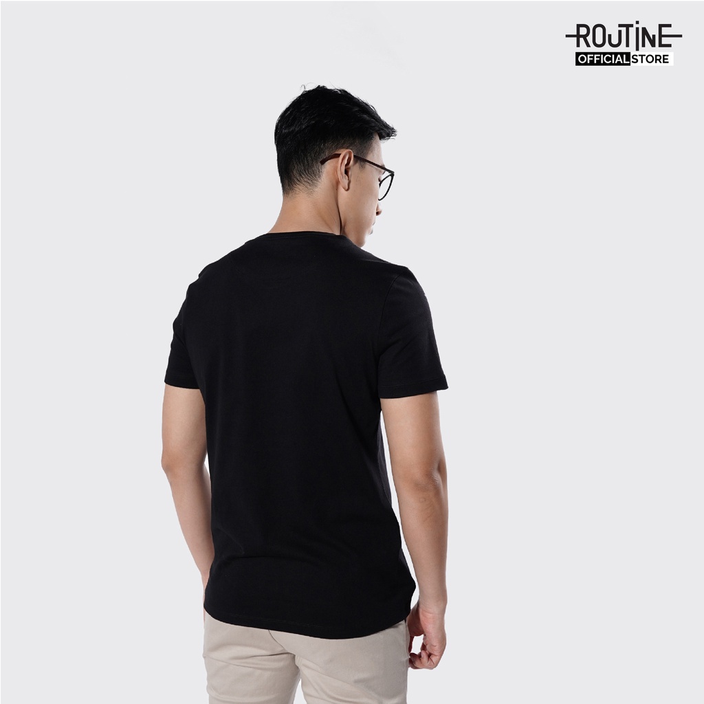 Áo Thun Nam Tay Ngắn Trơn Form Fitted - Routine 10F20TSH002