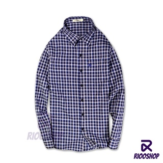 [XẢ KHO] Áo sơ mi nam dài tay sọc caro cực đẹp có túi form rộng Vintage mới RSM081