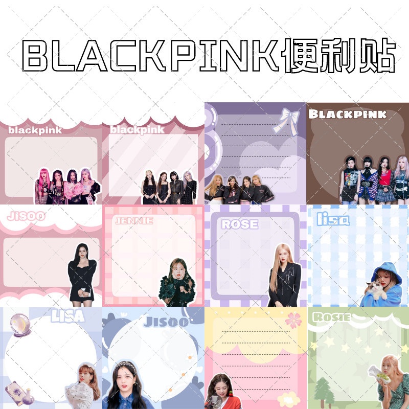 Giấy Ghi Chú In Hình Nhóm Nhạc Blackpink