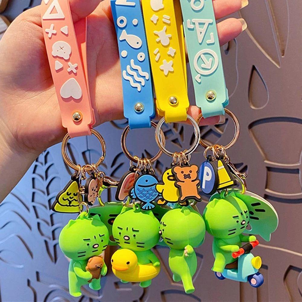 DARNELL Móc Khóa Hình Mèo Bông Đáng Yêu