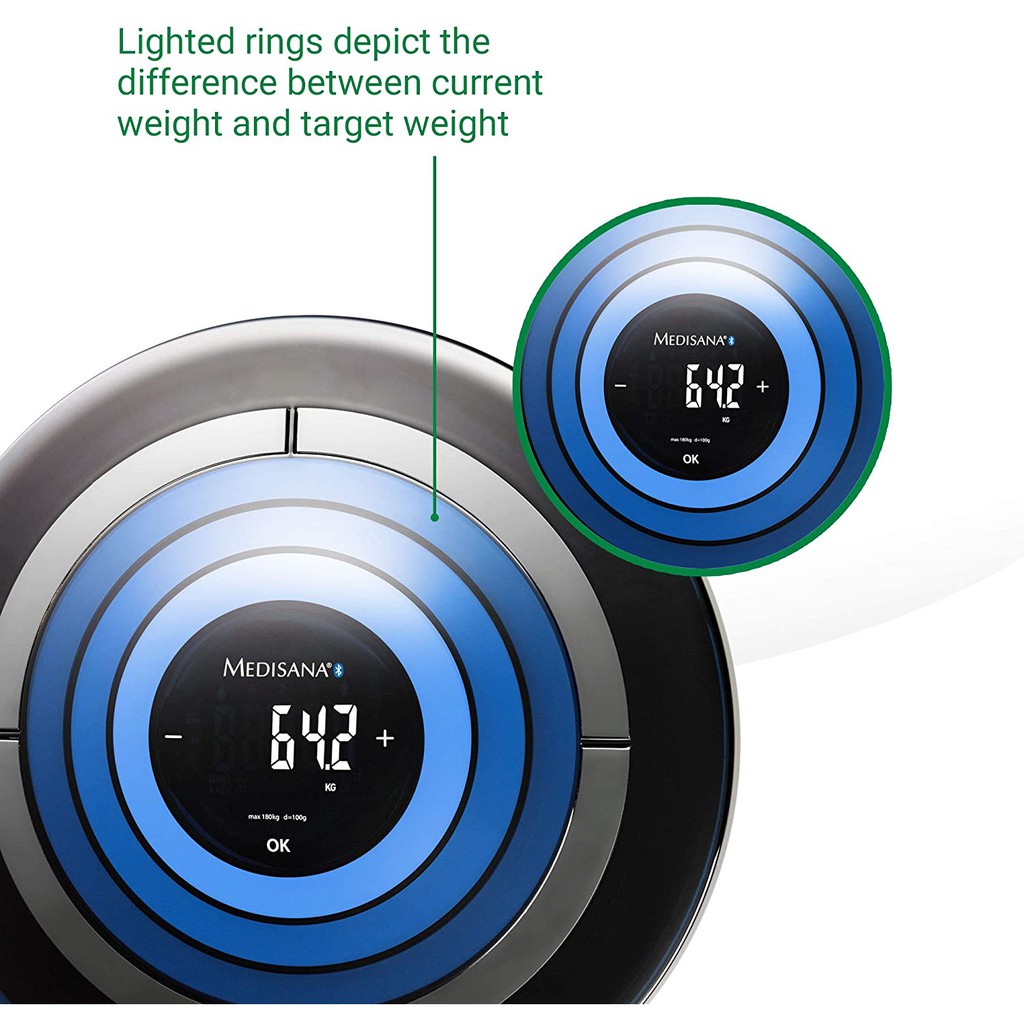Cân đo phân tích cơ thể Medisana TargetScale 3 [Nhập Đức bh 3 năm]