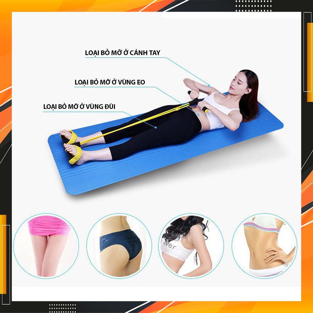 [Bảo hành 12 tháng-4 ống đàn hồi] Dây kéo lò xo tập thể dục, dụng cụ tập GYM nam nữ nâng cao sức khỏe mọi lúc mọi nơi