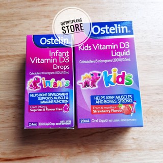 Vitamin D3 Ostelin Drops - Bổ sung D3 dạng nhỏ giọt 2.4ml