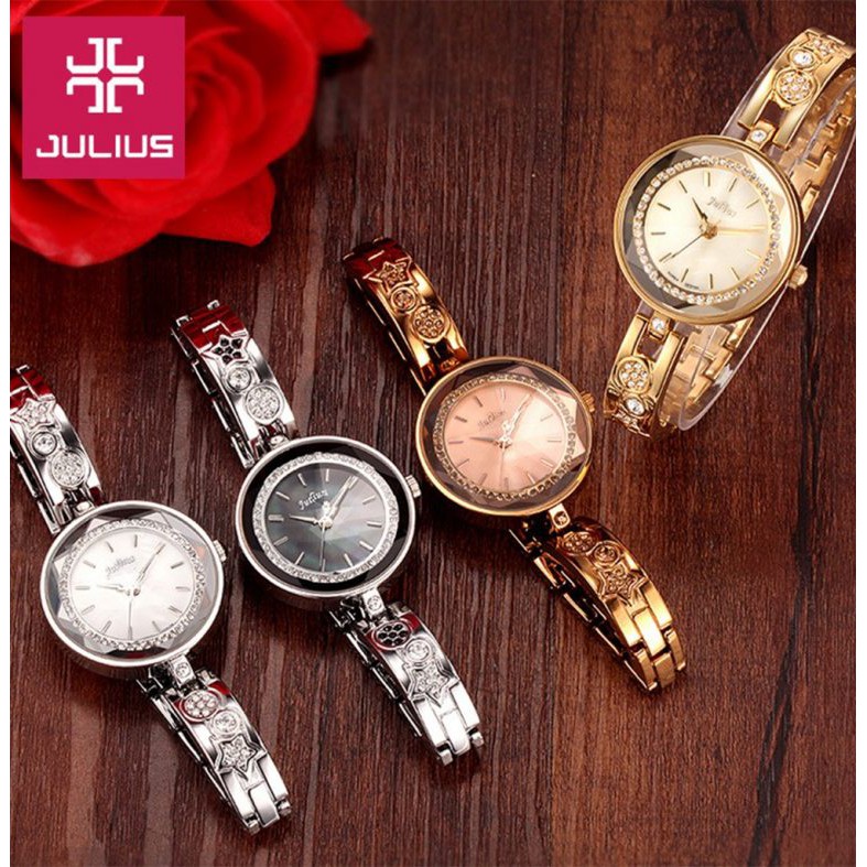 Đồng hồ Hàn Quốc nữ JULIUS JA-624 dây kim loại