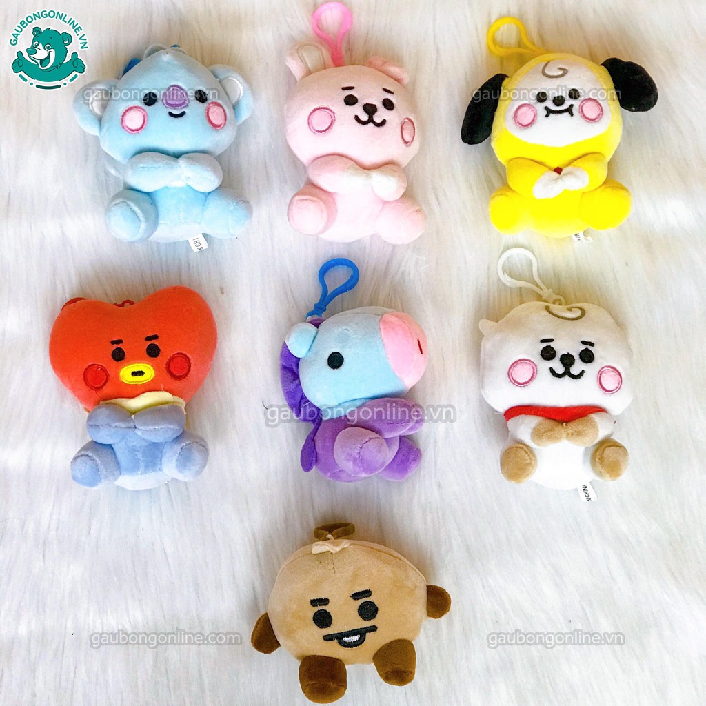 Móc Khóa Gấu Bông BTS Siêu Cute, Dễ Thương