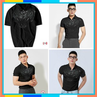 ÁO THUN NAM POLO NGẮN TAY CỔ BẺ THUN CO GIÃN CAO CẤP VNXK 100% COTTON H137