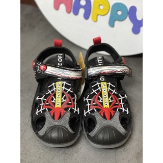 Giày rọ bé trai có đèn , màu đen , hình người nhện😍