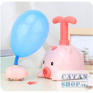 Đồ chơi xe Bơm Bong Bóng hình Heo, Gấu, Hổ siêu dễ thương ❤️FREESHIP❤️ (phát triển khả năng vận động và tư duy cho trẻ )