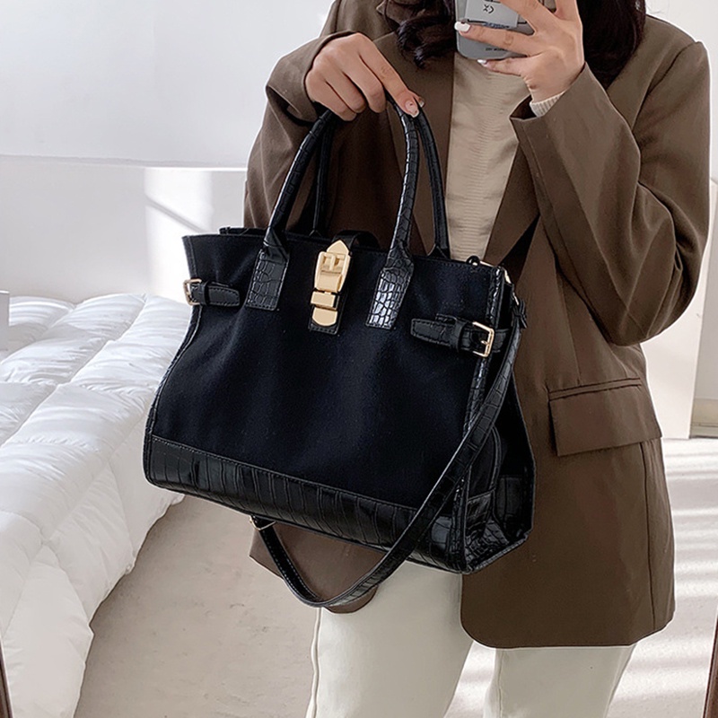 Túi đeo chéo IELGY sức chứa lớn phối màu thời trang dành cho nữ