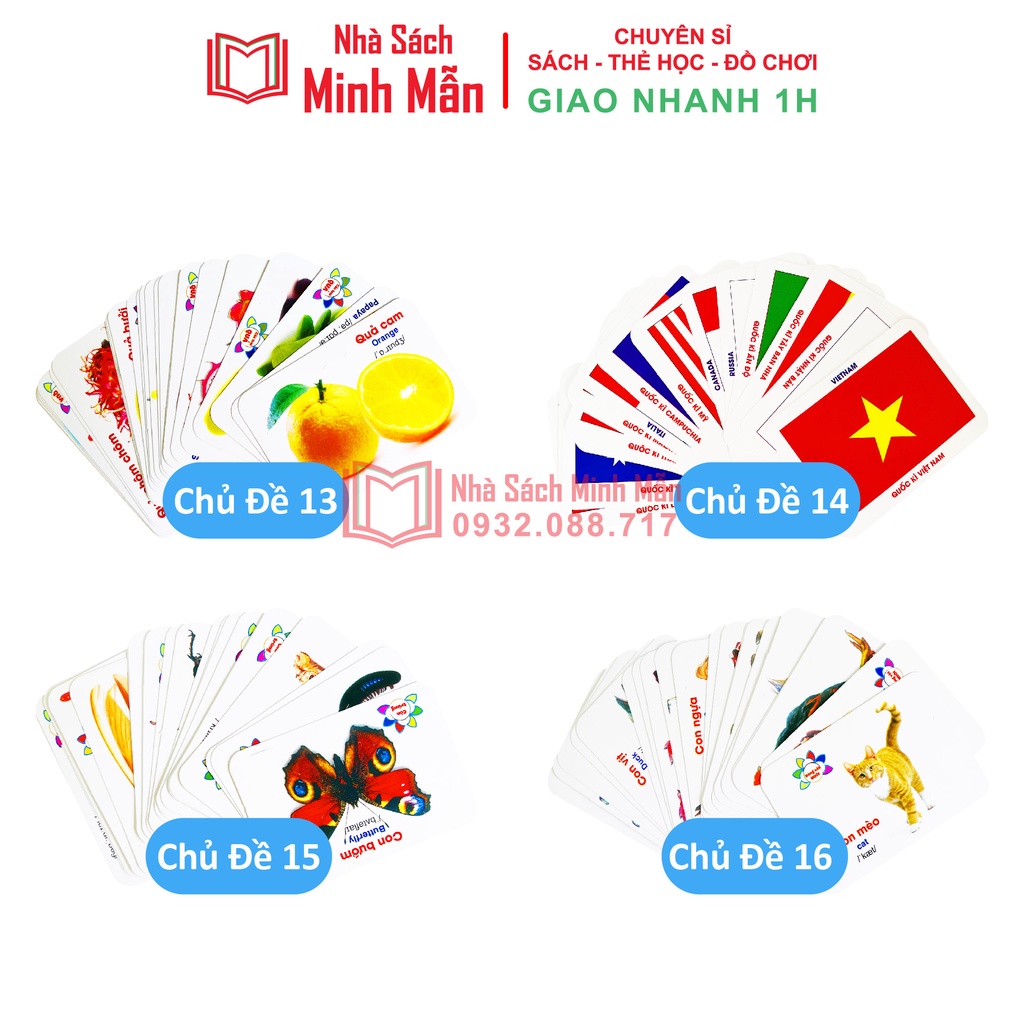 Sách - Bộ Thẻ Thông Minh Flashcard Việt Hà  - Phương Pháp Glenn Doman
