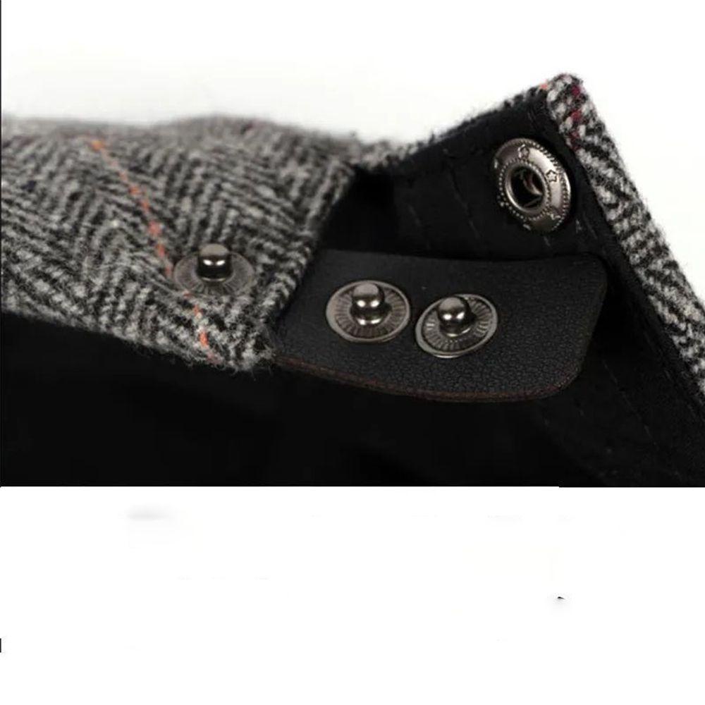 Mũ Lưỡi Trai Vải Len Cotton Kiểu Cổ Điển Anh Cá Tính