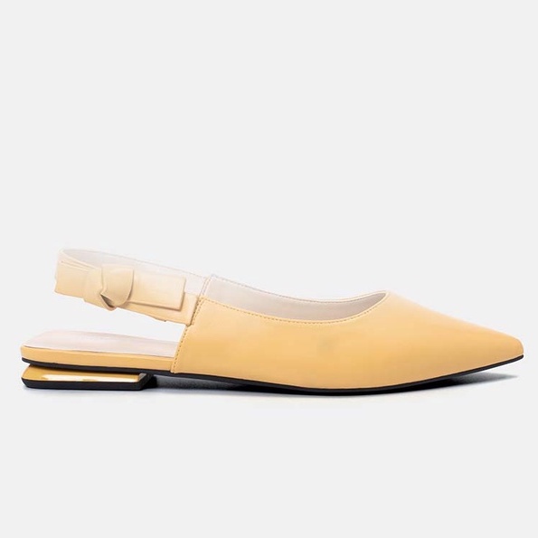 Giày Búp Bê Nữ Thời Trang 3cm JUNO Slingback Thắt Nơ Trang Trí BB03074