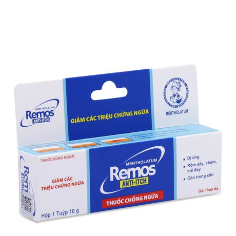 remos IB - remos anti  gel trị ngứa, viêm da và vết côn trùng đốt - quầy thuốc mão huyền