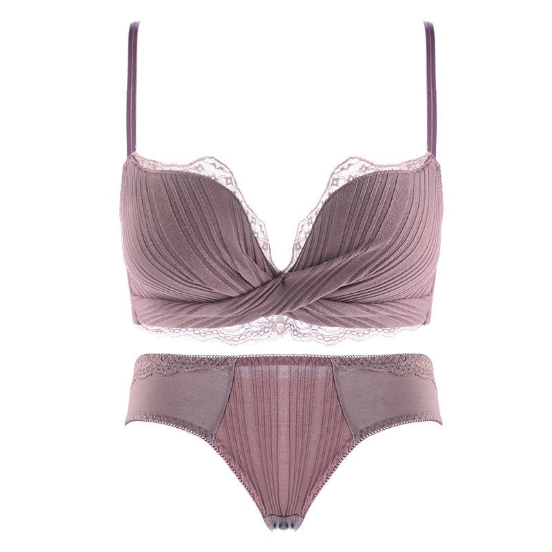 Áo Lót Nâng Ngực Không Gọng Phối Ren Phong Cách Quyến Rũ