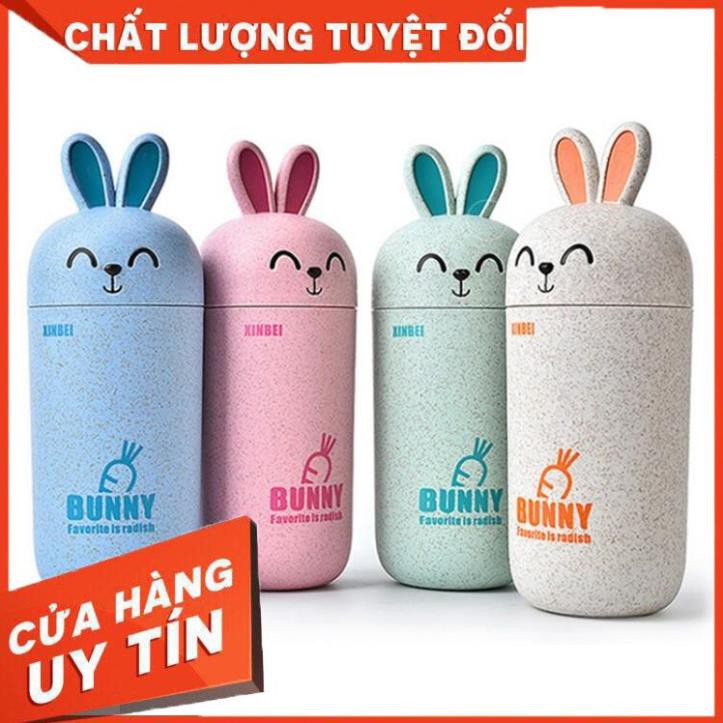 Bình đựng nước lúa mì hình thỏ siêu cute