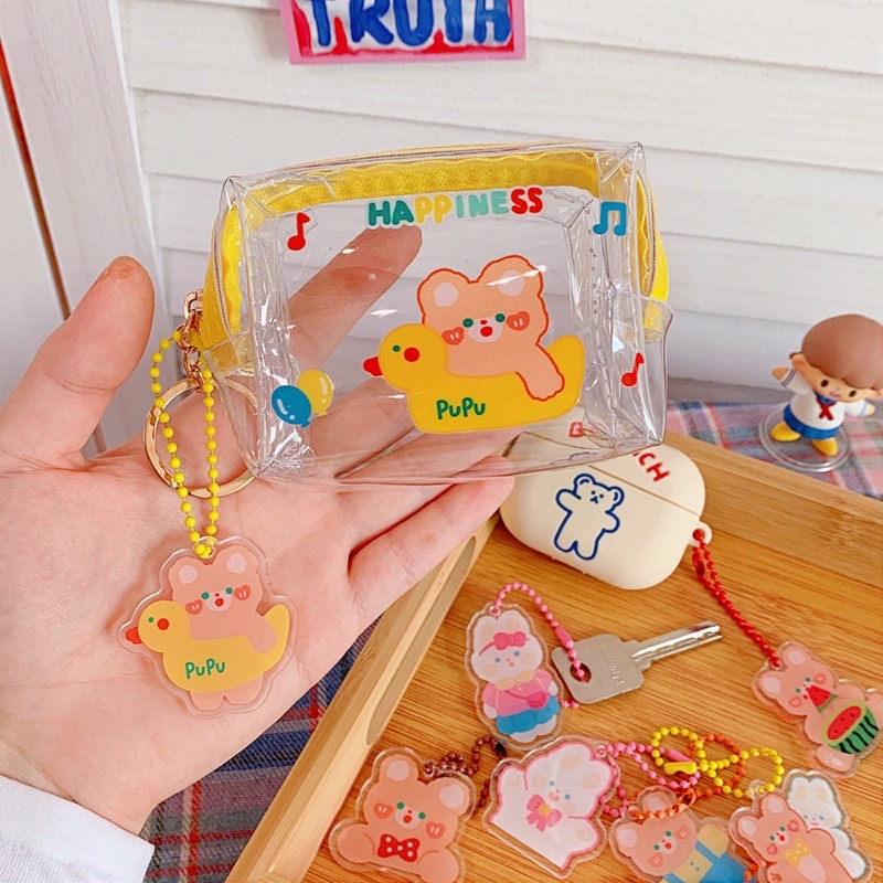 Móc khoá Tengyi hoạt hình dễ thương , keyring treo balo, chìa khoá