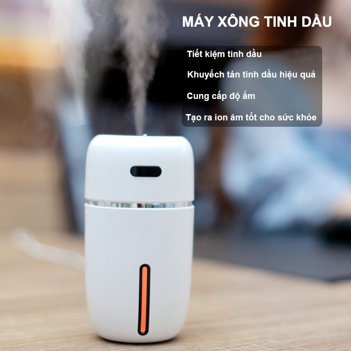 Máy xông tinh dầu 200ml màu trắng thanh lịch