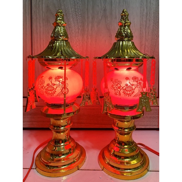 ĐÈN THỜ PHÁT TÀI 24CM CÓ DÂY TREO