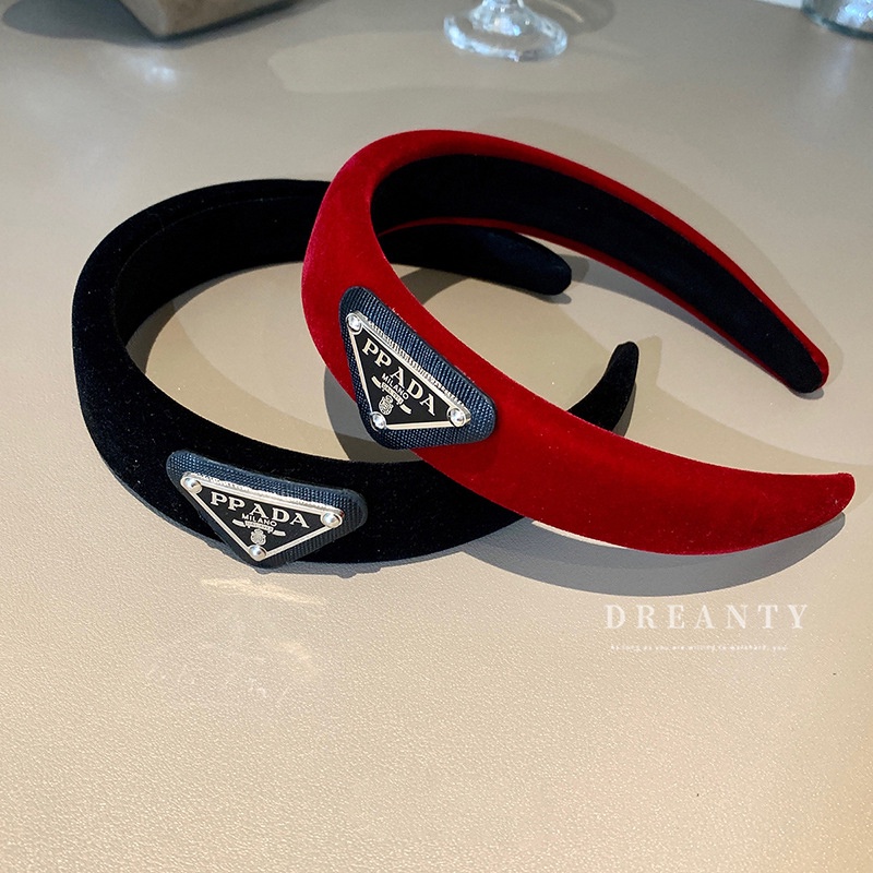 Băng Đô Cài Tóc Vải Nhung Đen Cao Cấp Phong Cách Pháp Cổ Điển Thời Trang Cho Nữ