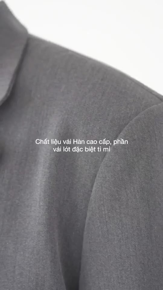 Áo blazer nam from rộng, áo khoác blazer màu đen, kem, ghi kiểu dáng hàn quốc | BigBuy360 - bigbuy360.vn