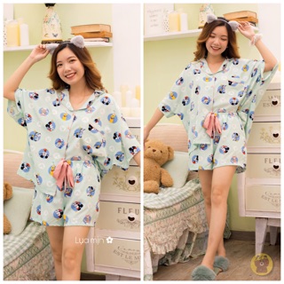 𝑩𝑼𝑭𝑭𝑬𝑻 𝑺𝑻𝑶𝑹𝑬 - Bộ Ngủ Pijama Lụa Mịn Cánh Dơi 🤗