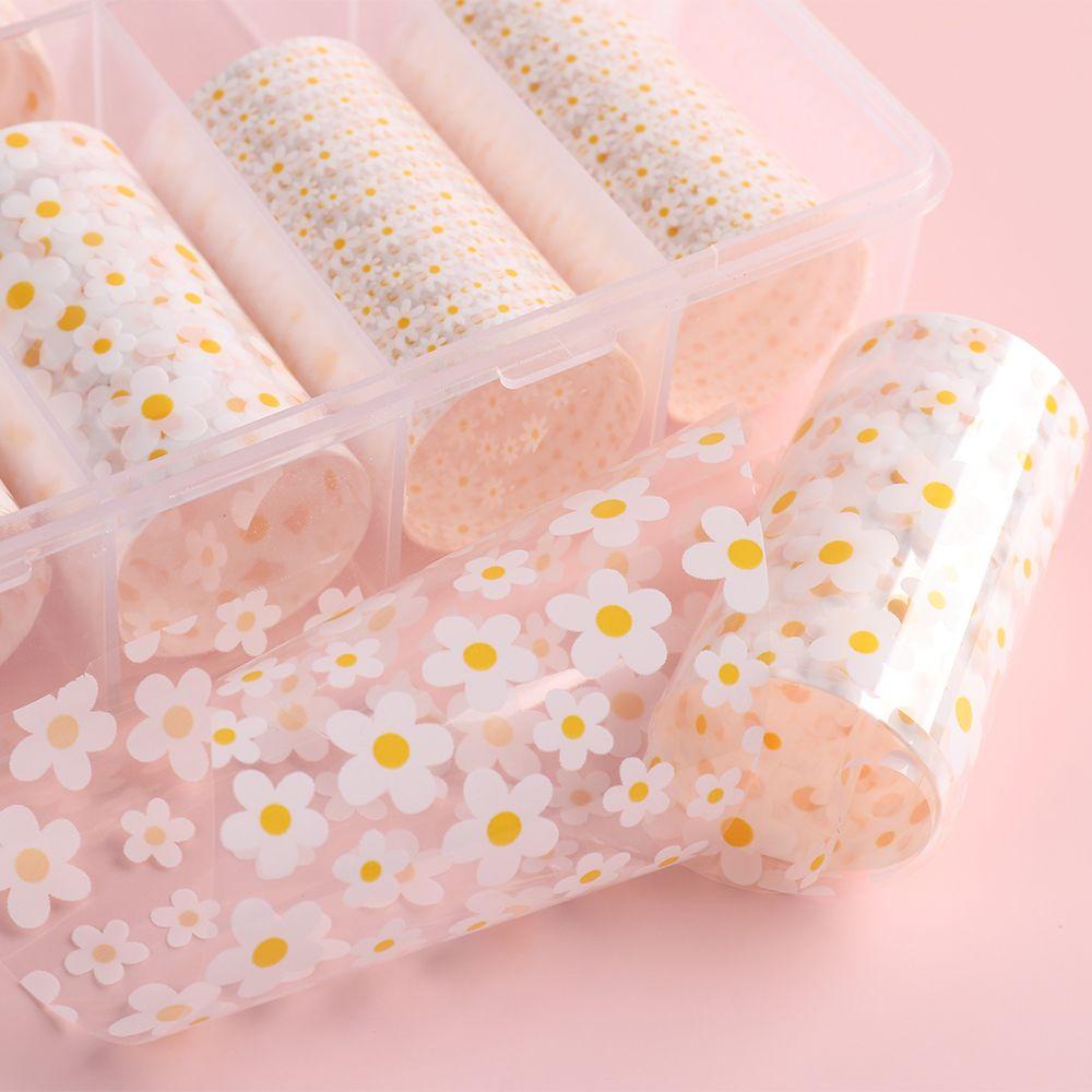 XIANTIN Giấy Foil Dán Móng Nghệ Thuật Chuyển Đổi Hoa Lá Holographic DIY