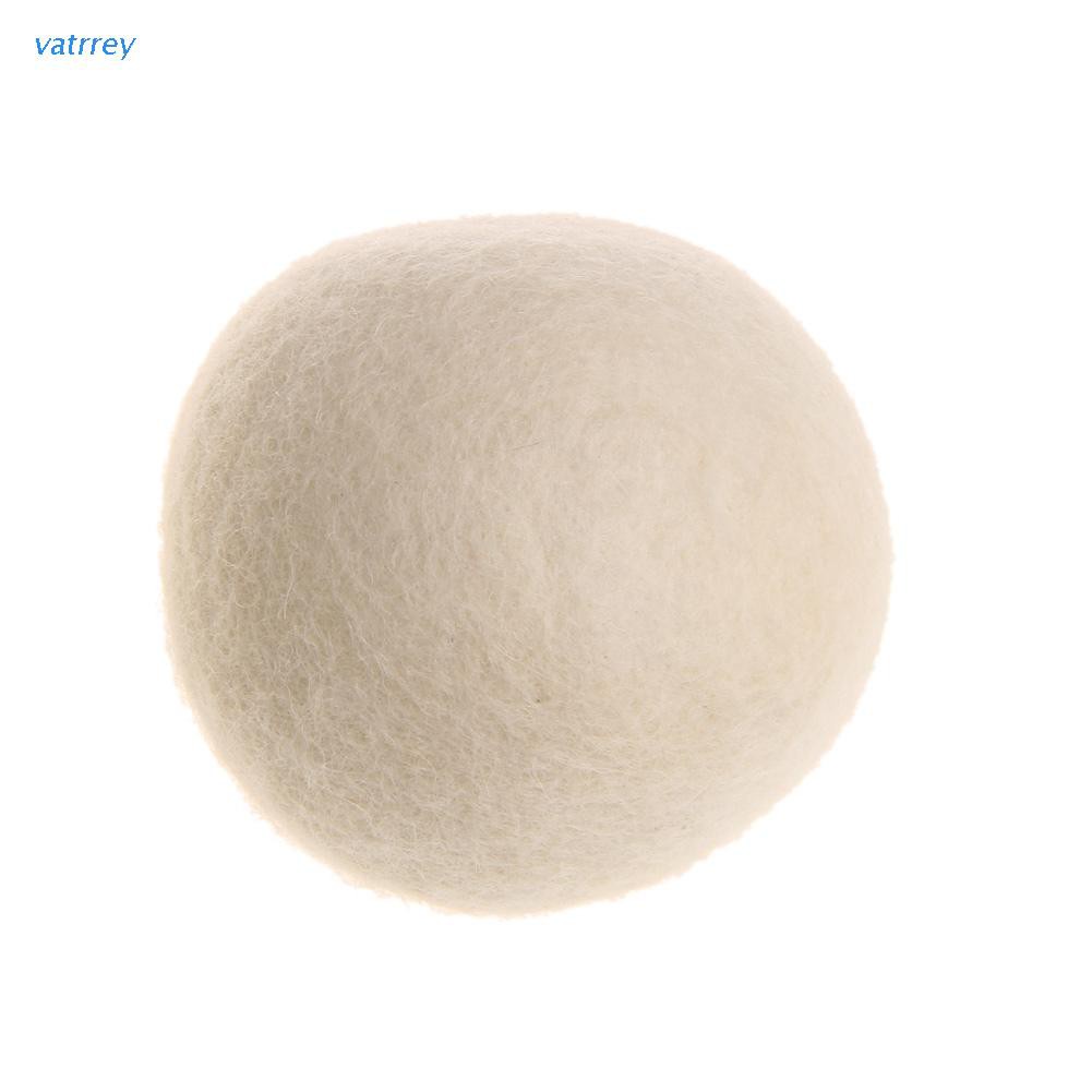 Quả bóng len sấy khô quần áo màu trắng 7cm