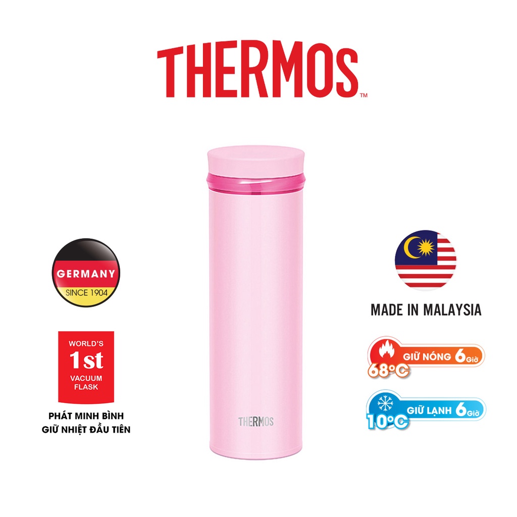 Bình giữ nhiệt số 1 Nhật Bản Thermos nắp vặn 500ml. Trọng lượng siêu nhẹ, chất liệu thép không gỉ. Hàng chính hãng