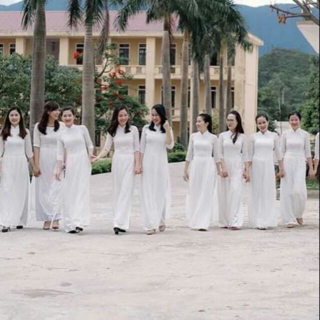 Combo áo dài trắng + quần