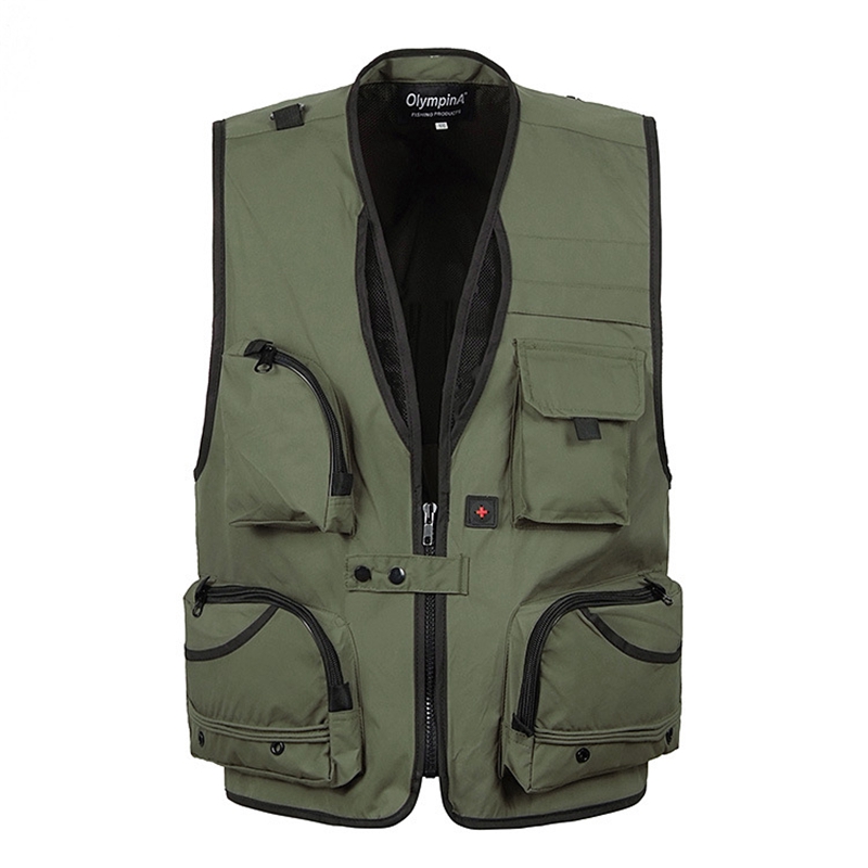 Photographer Casual Men's Vest Multi-pocket Leisure Outdoor Oversize Vest