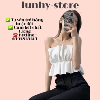 Áo ống croptop nữ kiểu ôm sexy chất voan cotton dễ phối
