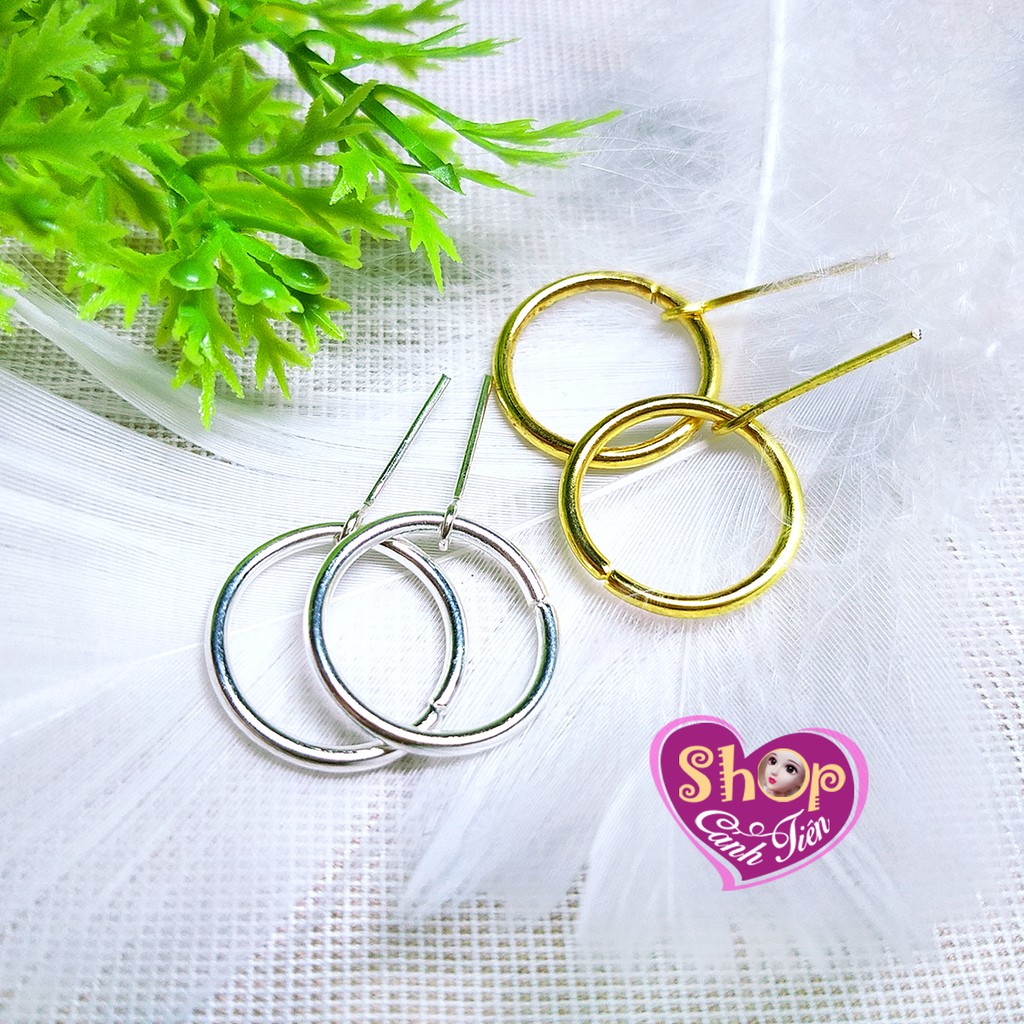 Bộ Trang Sức Búp Bê Barbie Handmade - Vòng cổ, Bông Tai Búp bê Khoen tròn Lớn Mạ Vàng, Bạc Phong cách