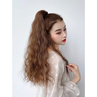  Tóc Giả Nữ Ngoặm Ngoạm Xù Dài Phong Cách Hàn Quốc 