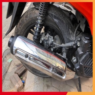 Ốp bô inox cho sh 2017-2019 ( khuyến mại chụp đuôi pô) (Ảnh Sp thật)