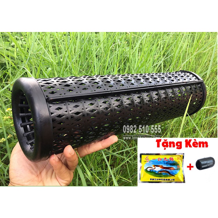 [ Tặng Hộp Đựng Mồi ] Trúm Lươn Loại 2 đầu 37cm x 13cm - Đặt Là Dính 2023
