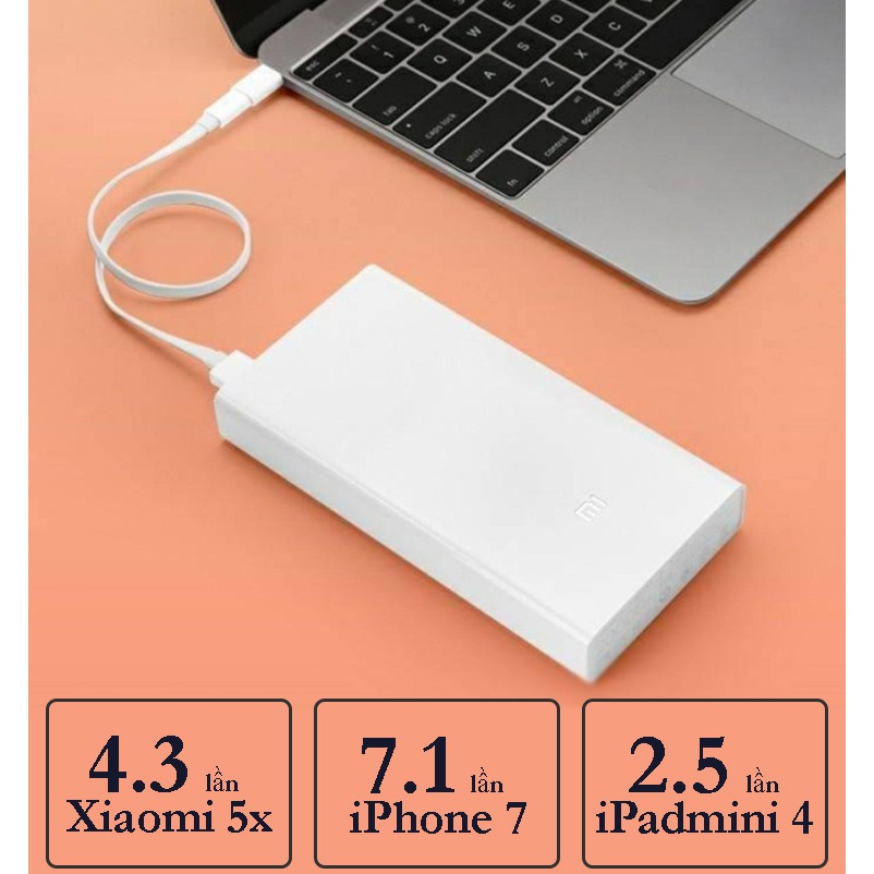 Sạc Dự Phòng phân phối chính thức Xiaomi Mi Powerbank 20000mAh sạc nhanh