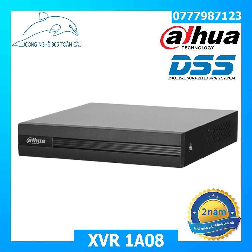 Đầu Ghi Dahua 8 Kênh XVR1A08 - Tem DSS Hàng Chính Hãng Bảo Hành 2 Năm