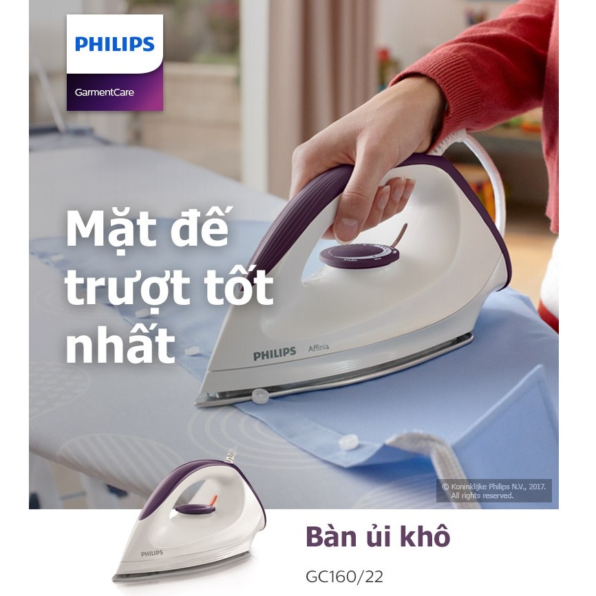 Bàn ủi khô Philips GC160 - MỚI
