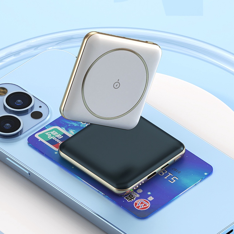 Pin Sạc Dự Phòng Không Dây 10000mAh 5W Có Nam Châm Siêu Nhẹ