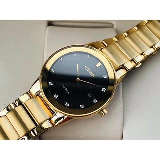 Đồng hồ nam chính hãng Citizen Axiom AU1062-56G - Máy pin Eco Drive năng lượng ánh sáng- Kính khoáng