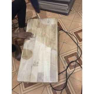 Mặt Gỗ cao su phũ keo bóng 2 mặt bo góc và Pu cạnh. (nhiều kích thước khách lựa chọn dưới đây 👇 )độ dày 18li