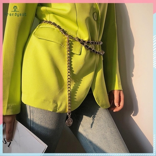 Dây Đeo Hông Nhiều Lớp Đính Đồng Xu Phong Cách Retro Dành Cho Nữ