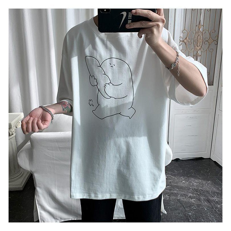 [Mã FAMARAL1 giảm 10K đơn 50K] Áo thun tay lỡ form rộng unisex Tiger.86 AFR125