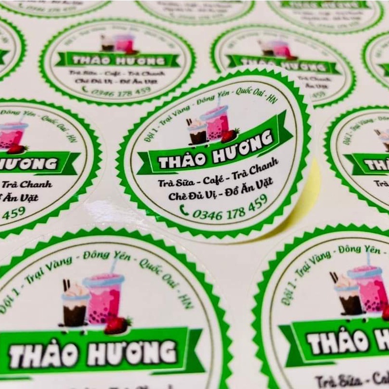 In tem sữa nhựa chống nước 100%, thiết kế miễn phí!