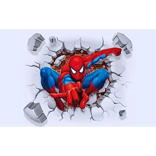 Decal dán tường Minh Trí Hình nghệ thuật siêu nhân trang trí cho bé UD1253